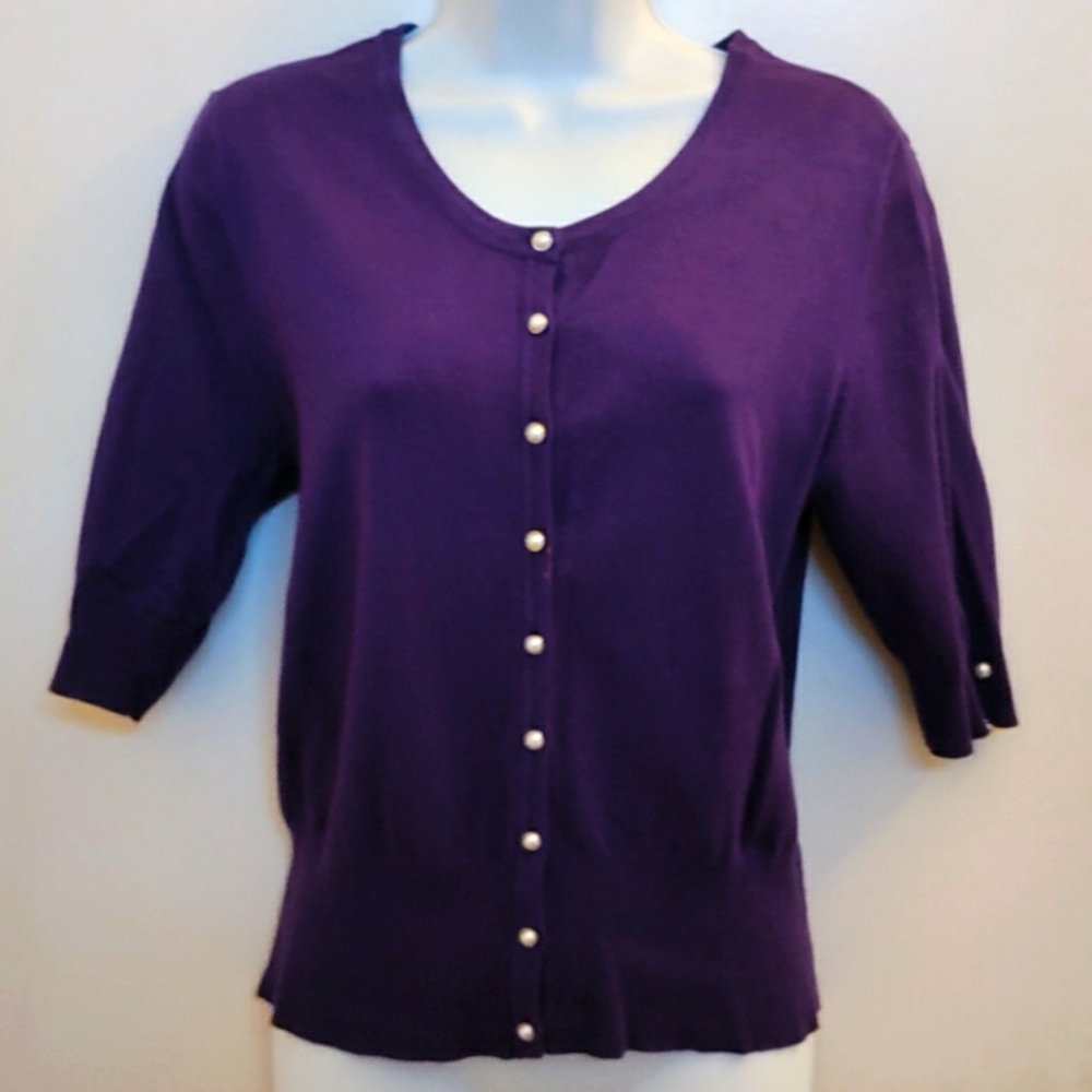 Purple Cardigan